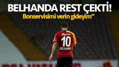 Belhanda resti çekti! 'Bonservisimi verin gideyim'