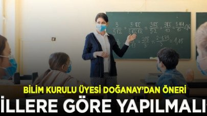 Bilim Kurulu Üyesi :  Okulların açılmasıyla ilgili düzenlemenin illere göre yapılması gerek