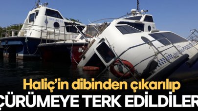 Deniz taksileri çürümeye terk edildi