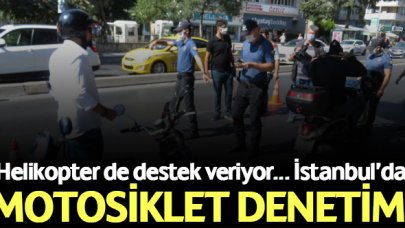 İstanbul'da motosiklet denetimi