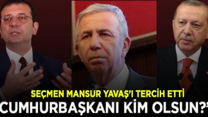 Cumhurbaşkanlığı anketinde seçmenin ilk tercihi Mansur Yavaş oldu