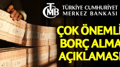 Merkez Bankası'ndan kritik borç alma limiti açıklaması