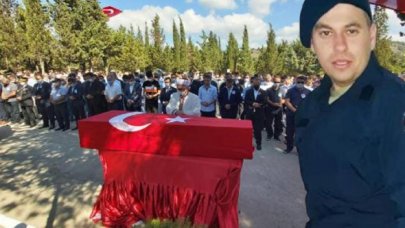 Selde şehit olan Uzman Çavuş Onur Kıran Çanakkale'de toprağa verildi