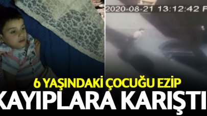 6 yaşındaki çocuğu ezdi ve kaçtı!