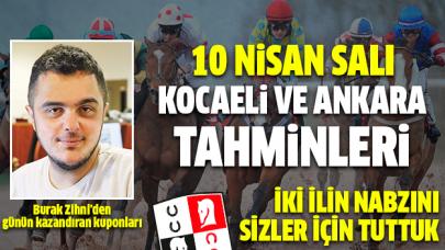 10 Nisan 2018 Salı Ankara ve Kocaeli At Yarışı Tahminleri