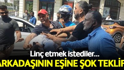 Evinde kaldığı arkadaşının eşini otele çağıran Suriyeliye linç girişimi!