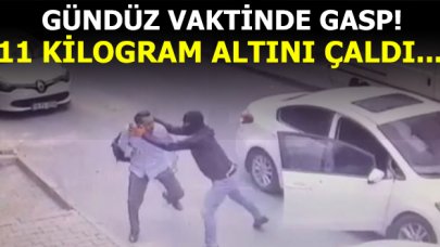 Esenler'de gündüz vakti gasp! 11 kilogram altını böyle çaldı...