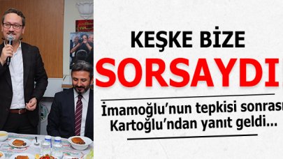 Başakşehir Belediye Başkanı Yasin Kartoğlu'ndan İBB Başkanı Ekrem İmamoğlu'na yanıt: Keşke bize sorsaydı