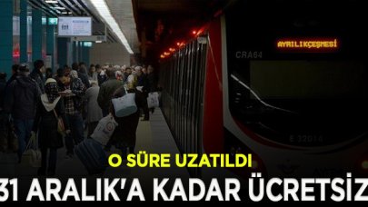 Süre uzatıldı! 31 Aralık'a kadar ücretsiz kullanılacak