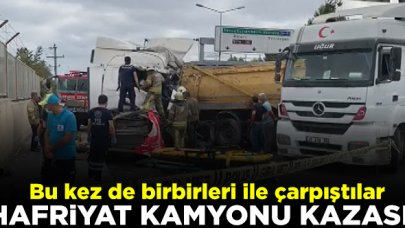 Çekmeköy Şile Otoyolu'nda hafriyat kamyonu kazası