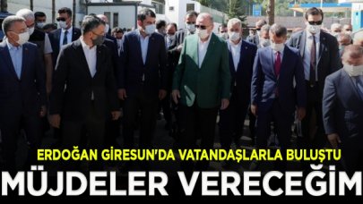 Erdoğan Giresun'da vatandaşlarla buluştu