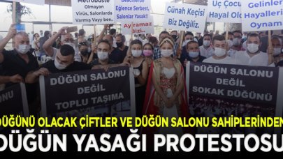 İstanbul'da düğün yasağı protestosu