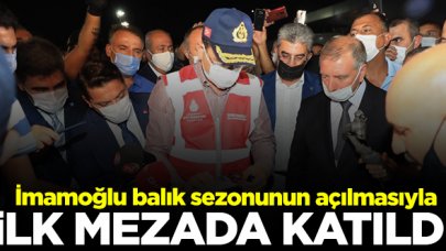 Ekrem İmamoğlu ilk mezada katıldı