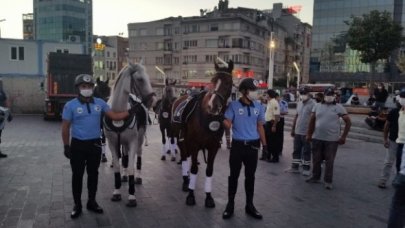 Zabıta atlı prova yaptı