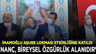 İmamoğlu, aşure lokması dağıtımında  konuştu:Cemevlerinin tüm sorunları ile ilgileneceğiz