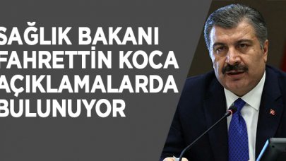 Bakan Koca Bilim Kurulu toplantısının ardından açıklamalarda bulunuyor