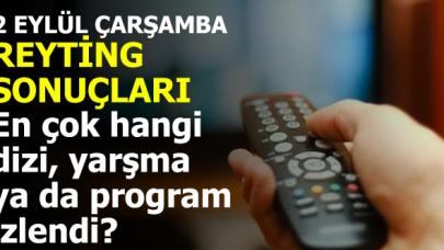 2 Eylül Çarşamba reyting sonuçları | En çok hangi dizi, program ya da yarışma izlendi?