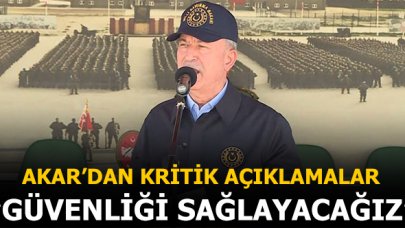 Milli Savunma Bakanı Akar: Aziz milletimizi bu terör belasından kurtaracağız