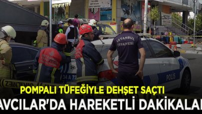 Avcılar'da hareketli dakikalar! Havaya ateş açtı