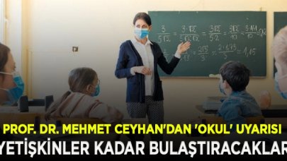 Prof. Dr. Mehmet Ceyhan'dan 'okul' uyarısı: Virüs alırlarsa yetişkinler kadar bulaştıracaklar