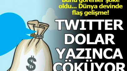 Twitter dolar kelimesini mi engelledi! Her yazdığınızda çöküyor