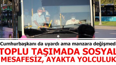 Toplu ulaşım araçlarında ayakta yolculuğa devam!