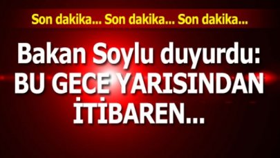 Bakan Soylu duyurdu: Bu gece yarısından itibaren 81 ilde sona erecek...