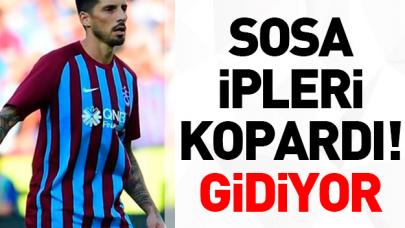 Sosa ipleri kopardı gidiyor!