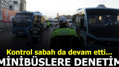 Minibüslere ayakta yolcu denetimi