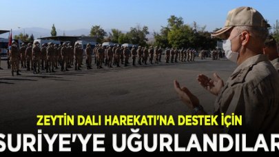 Komandolar Suriye'ye uğurlandı