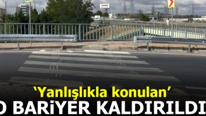 Küçükçekmece'de 'yanlışlıkla' konulan bariyer kaldırıldı