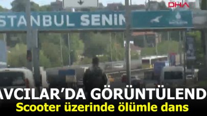 Scooter üzerinde ölümle dans!