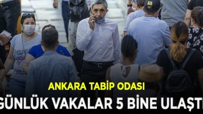 Ankara Tabip Odası: Ankara'da günlük vakalar 5 bine ulaştı