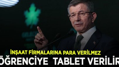 Davutoğlu: Uzaktan eğitim yapın demek kolay