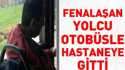 İETT otobüsüyle hastaneye gitti