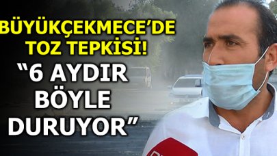 Büyükçekmece'de yapılmayan asfaltlama tepkiye neden oldu