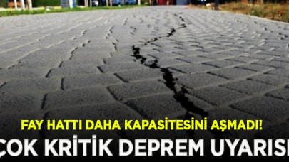 Çok kritik deprem uyarısı: Doğu Anadolu fay hattı daha kapasitesini aşmadı