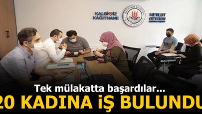 Kağıthane'de 20 kadına iş bulundu