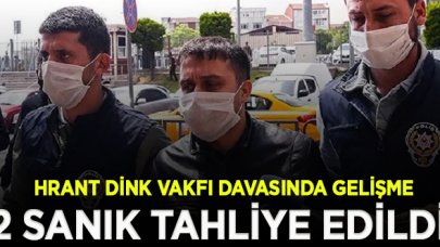 Hrant Dink Vakfı'na tehdit davasında tutuklu 2 sanığa tahliye