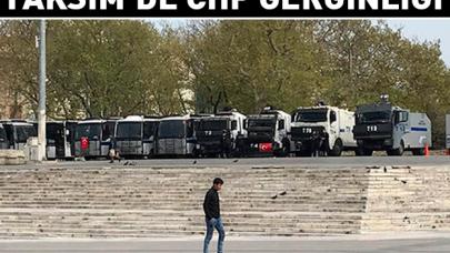 Taksim'de CHP gerginliği