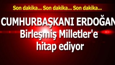 Cumhurbaşkanı Erdoğan, Birleşmiş Milletler'e hitap ediyor