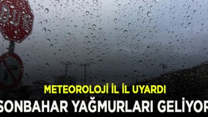 Meteoroloji uyardı; Sonbahar yağmurları geliyor