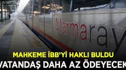 Mahkeme İBB'nin Marmaray kararını haklı buldu;  7,75 yerine 3,5 lira ödenecek