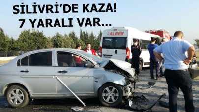 Silivri'de kaza! 2'si ağır 7 yaralı