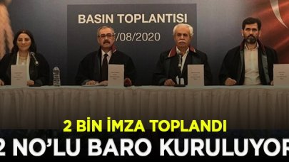 İstanbul 2 Nolu Baro’nun kurulması için ilk adım atıldı