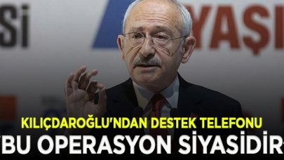 Kılıçdaroğlu'ndan Mithar Sancar'a destek telefonu: HDP üzerinden bütün muhalefete yöneliktir