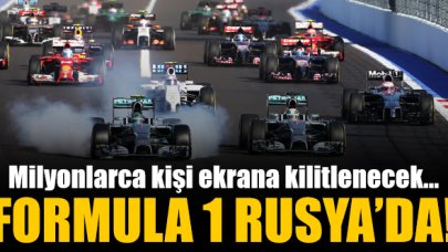 Formula 1 (F1) Rusya Grand Prix'i (GP) yarışı canlı izle