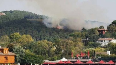 Anadolu Hisarı'nda çıkan yangın söndürüldü