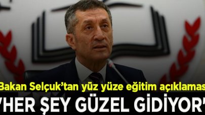 Ziya Selçuk'tan yüz yüze eğitim açıklaması: Her şey gayet güzel gidiyor