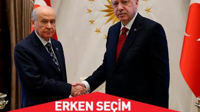 Erdoğan - Bahçeli arasındaki erken seçim görüşmesi başladı